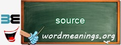 WordMeaning blackboard for source